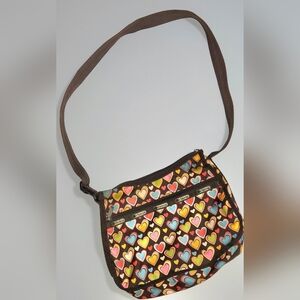 Heart Pattern Crossbody Bag